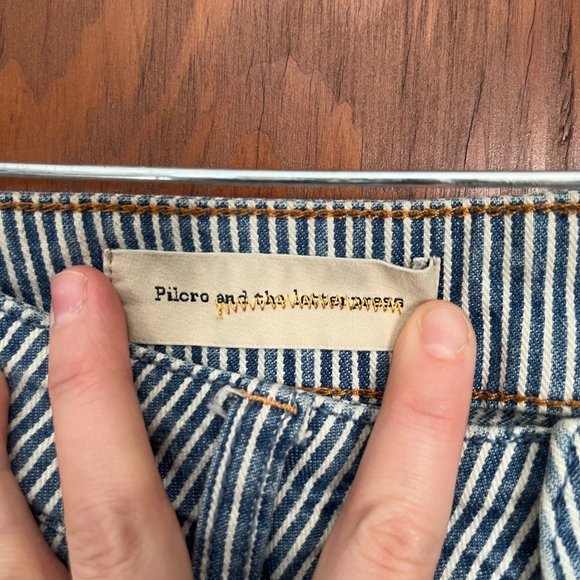 COPY - Anthropologie Pilcro and the Letterpress Pinstripe High Rise Skinny Jean… - Picture 6 of 13